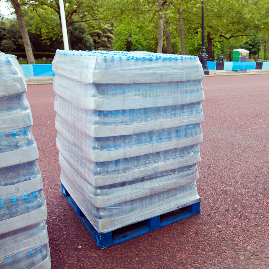 bottled water pallets delivered